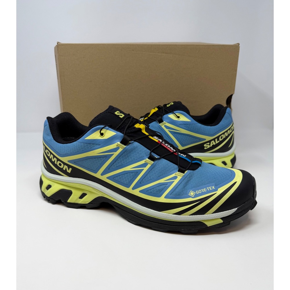 Salomon XT6 Gore-Tex Sneaker Niagara/Sunny Lime Size 11.5 US